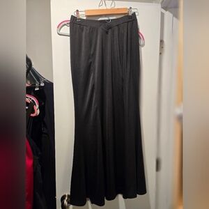 Black maxi flared mermaid  Women's Skirt xl